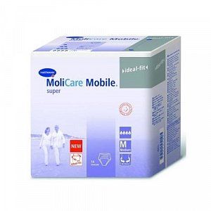 MoliCare Mobile Super Подгузники-трусики для взрослых р.M 14 шт. (80-120см)
