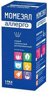 Момезал Аллерго спрей назальный дозированный 50 мкг/доза 140 доз