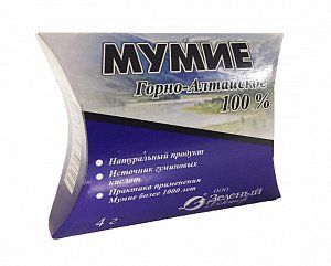 Мумие горно-алтайское пластина 4 г (БАД)
