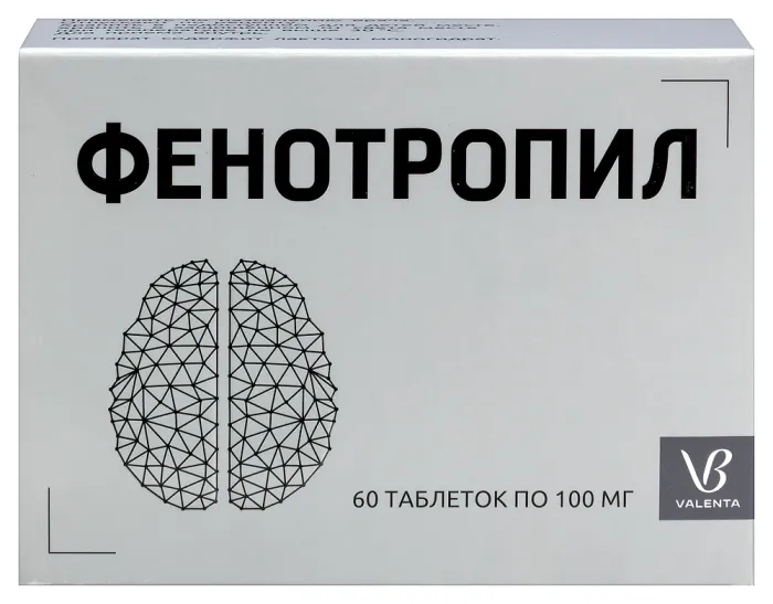 Фенотропил 100мг №60 таблетки