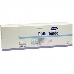 Putterbinde Бинт 5 м x 8 см эластичный с зажимами